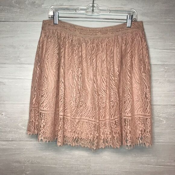 Xhilaration Blush-Pink Laced Skirt - Picture 1 of 6